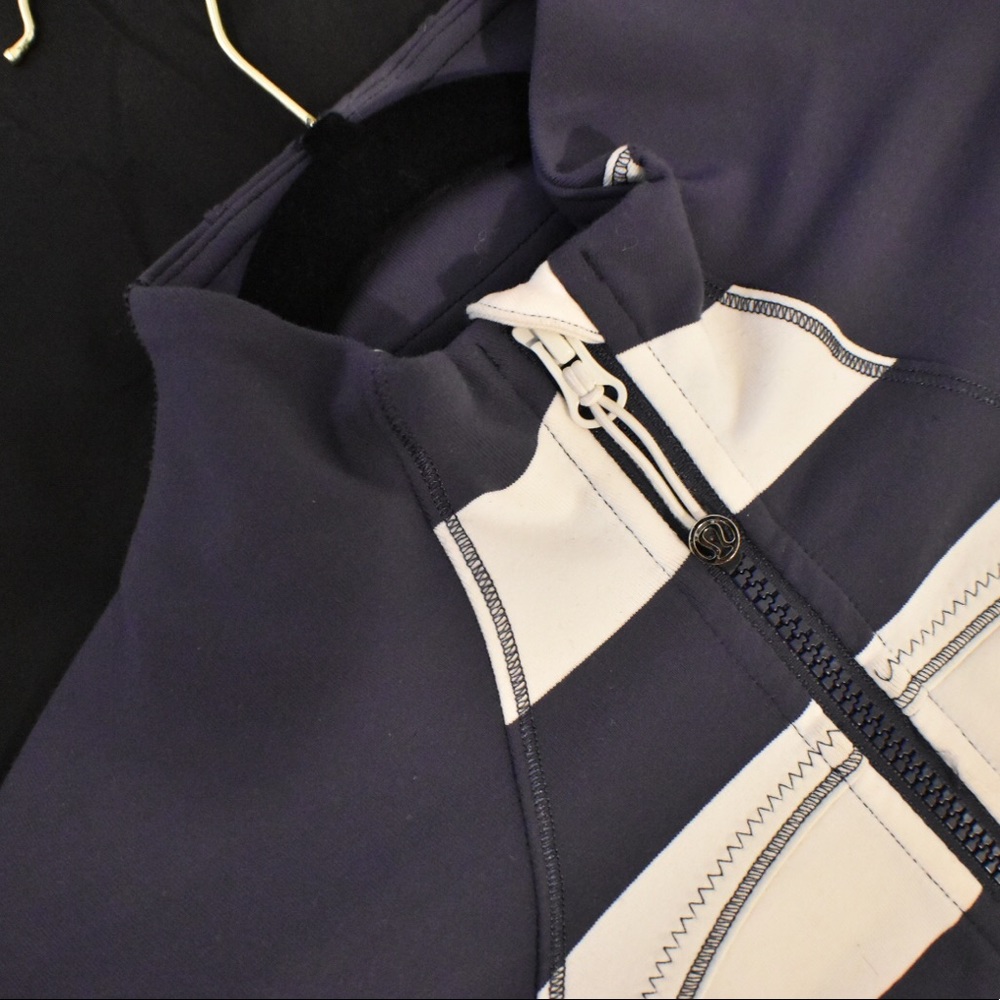 Lululemon Navy & White Striped Jacket